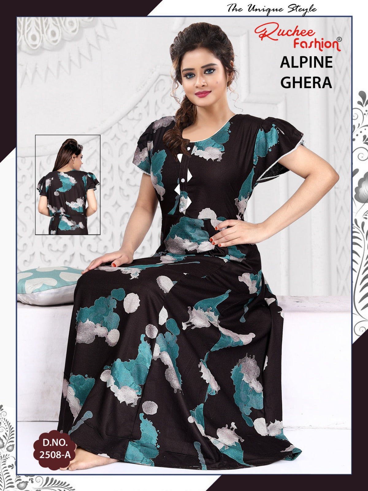 Alpine 311224 Ruchee Fashion Night Gowns Supplier Gujarat