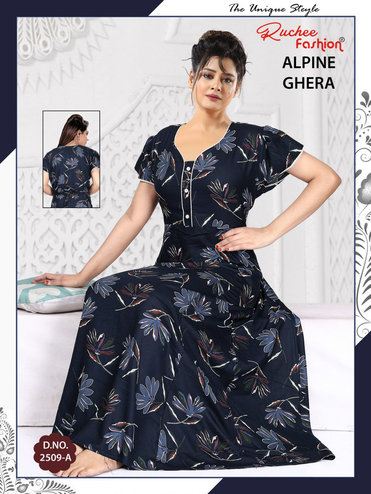 Alpine 311224 Ruchee Fashion Night Gowns Supplier Gujarat