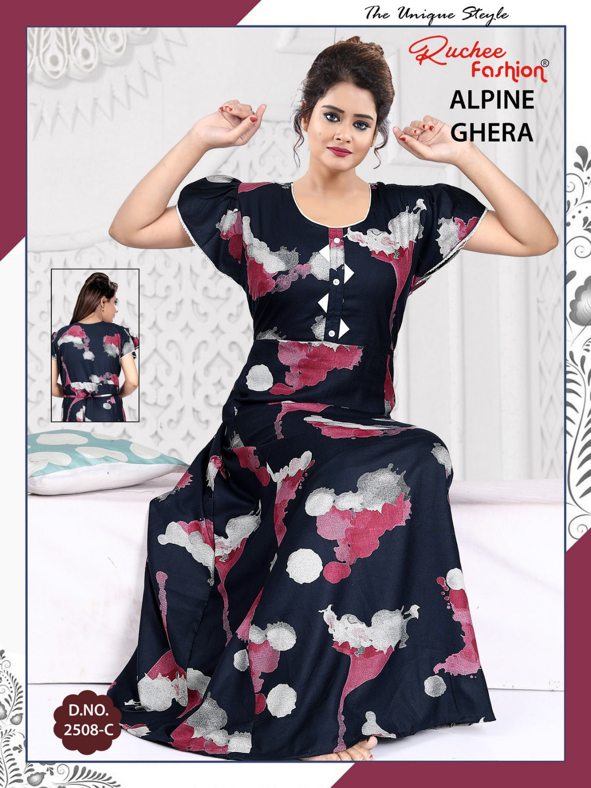 Alpine 311224 Ruchee Fashion Night Gowns Supplier Gujarat