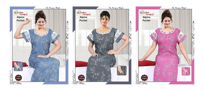 Alpine 3458Abc Ruchee Fashion Night Gowns Exporter Ahmedabad