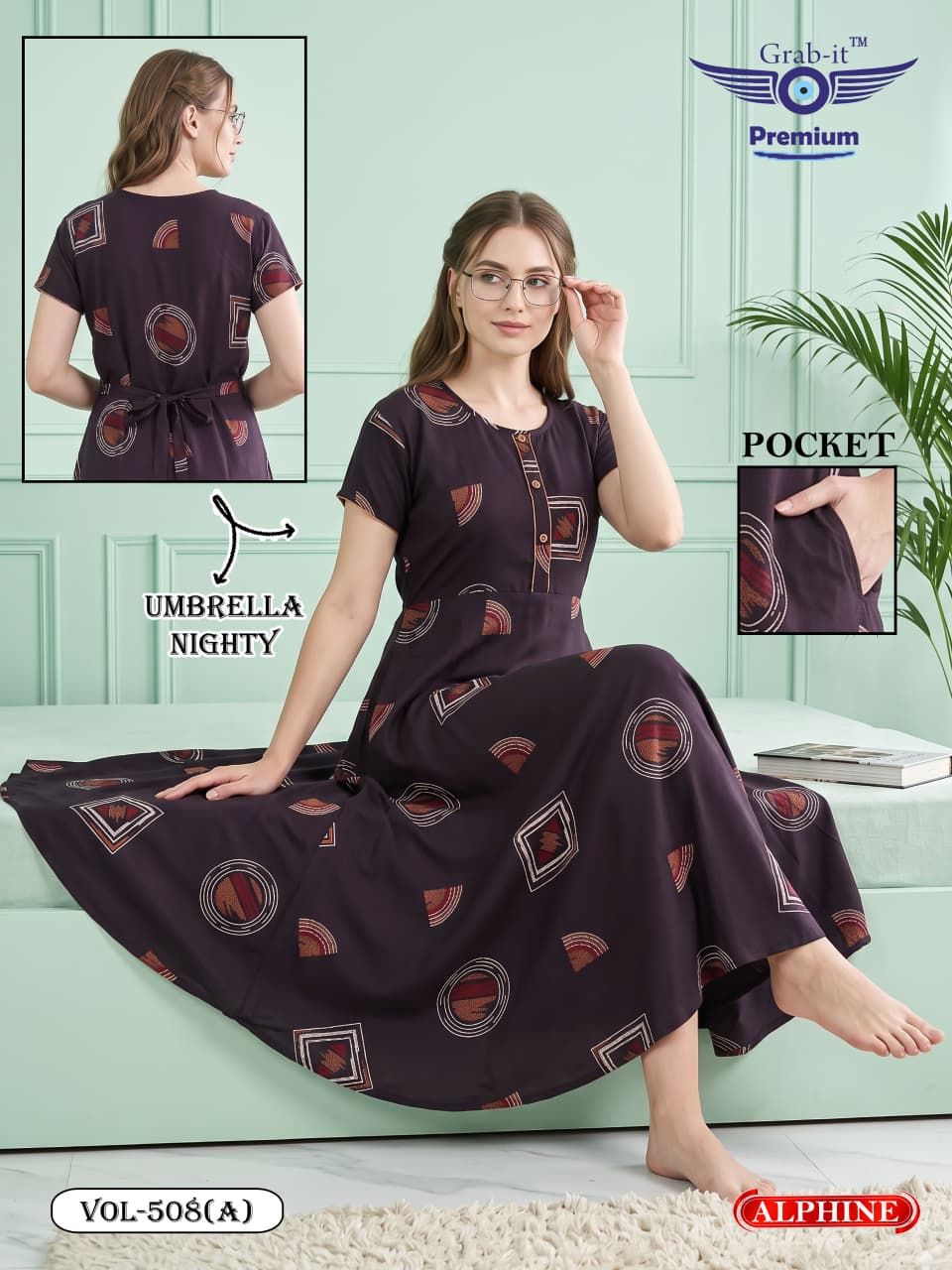 Alpine Umbrella 501-508 Grab It Night Gowns Supplier India