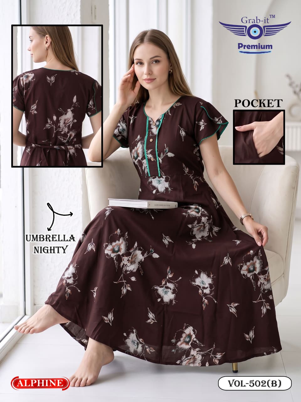 Alpine Umbrella 501-508 Grab It Night Gowns Supplier India