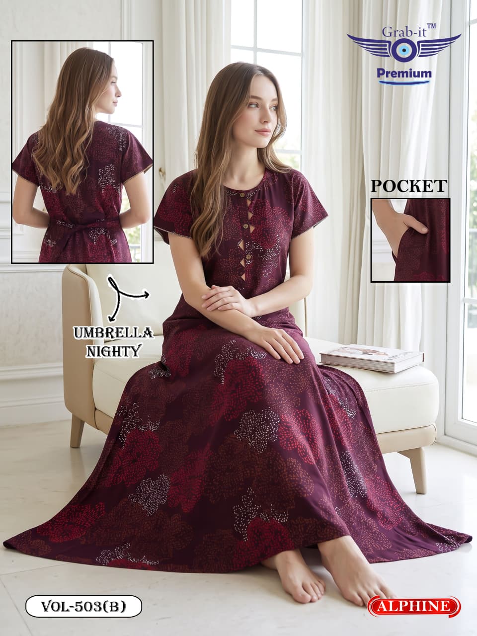 Alpine Umbrella 501-508 Grab It Night Gowns Supplier India