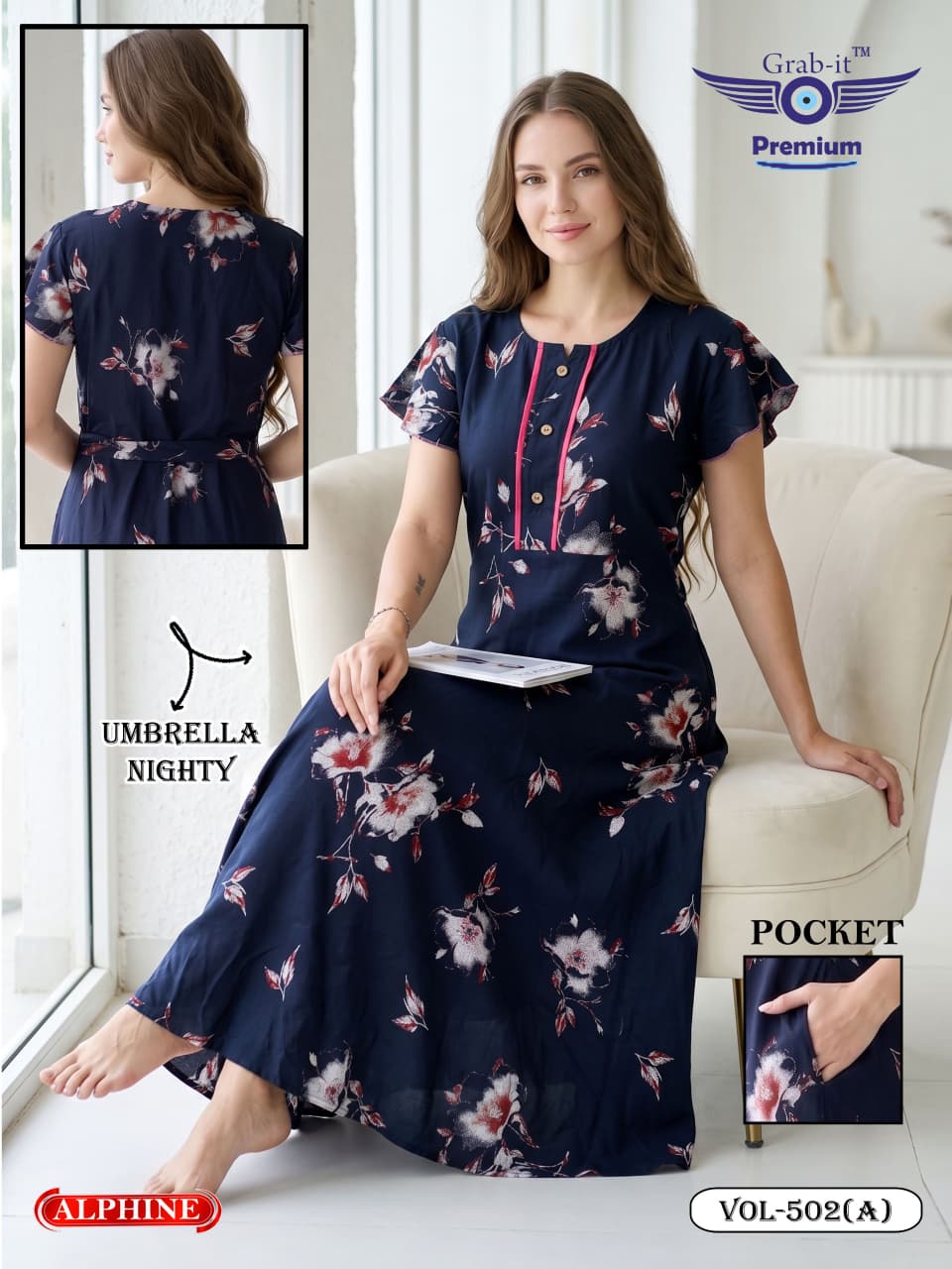 Alpine Umbrella 501-508 Grab It Night Gowns Supplier India