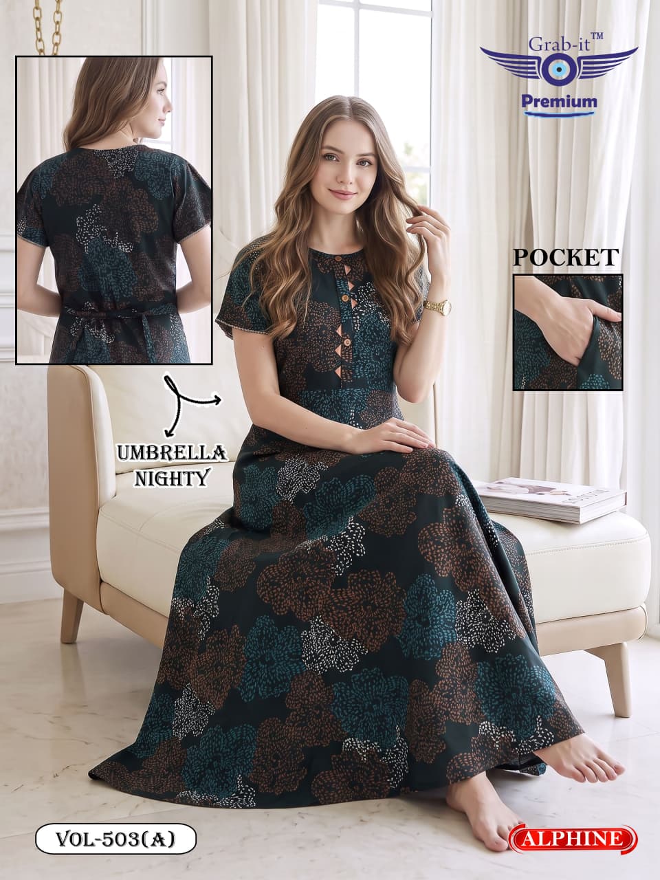 Alpine Umbrella 501-508 Grab It Night Gowns Supplier India