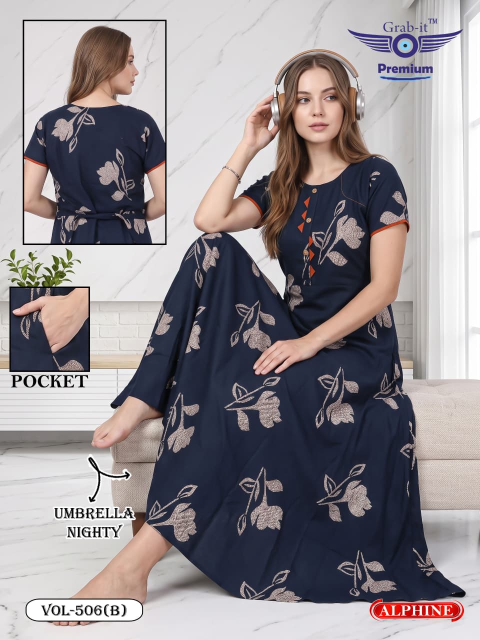 Alpine Umbrella 501-508 Grab It Night Gowns Supplier India