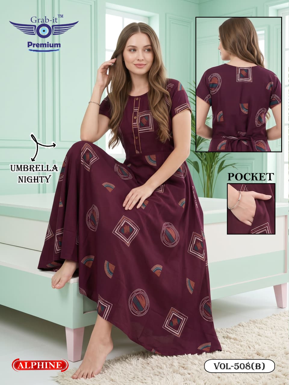 Alpine Umbrella 501-508 Grab It Night Gowns Supplier India