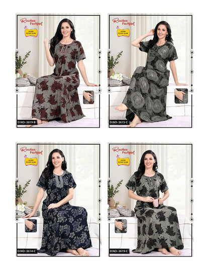 Alpine A-Line 1809 Ruchee Fashion Night Gowns Manufacturer India