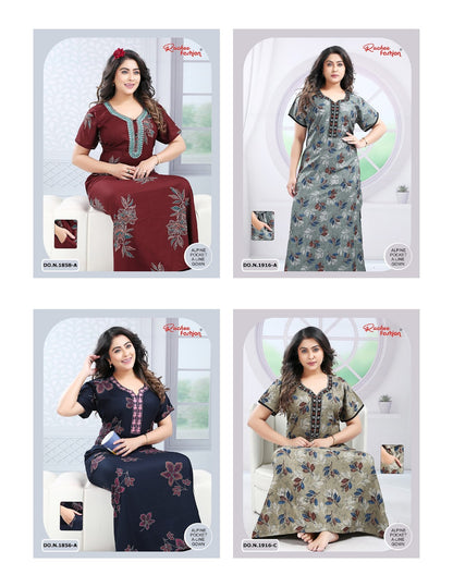 Alpine A-Line 2710 Ruchee Fashion Night Gowns Wholesale