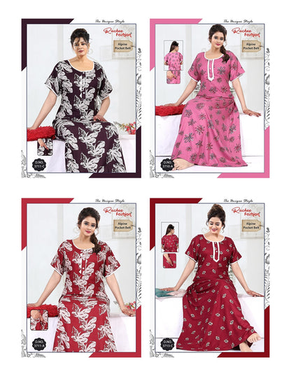 Alpine Belt 1809 Ruchee Fashion Night Gowns Exporter India