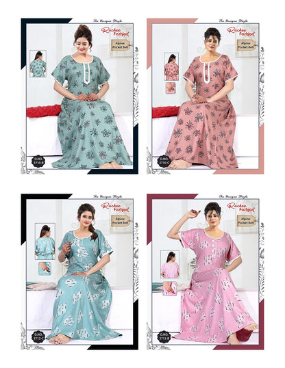 Alpine Belt 1809 Ruchee Fashion Night Gowns Exporter India