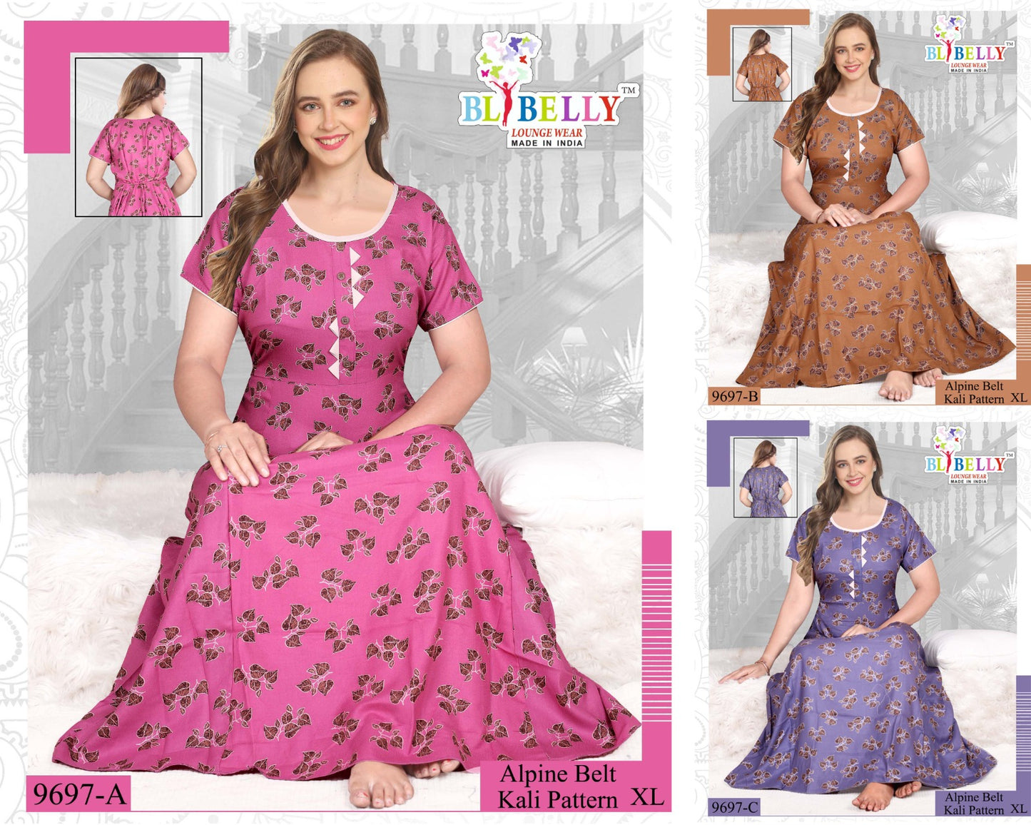 Alpine Belt Belly Night Gowns Exporter