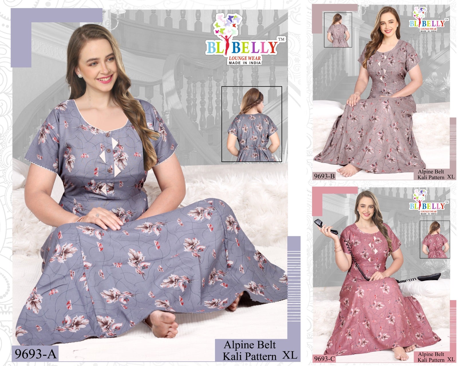 Alpine Belt Belly Night Gowns Exporter