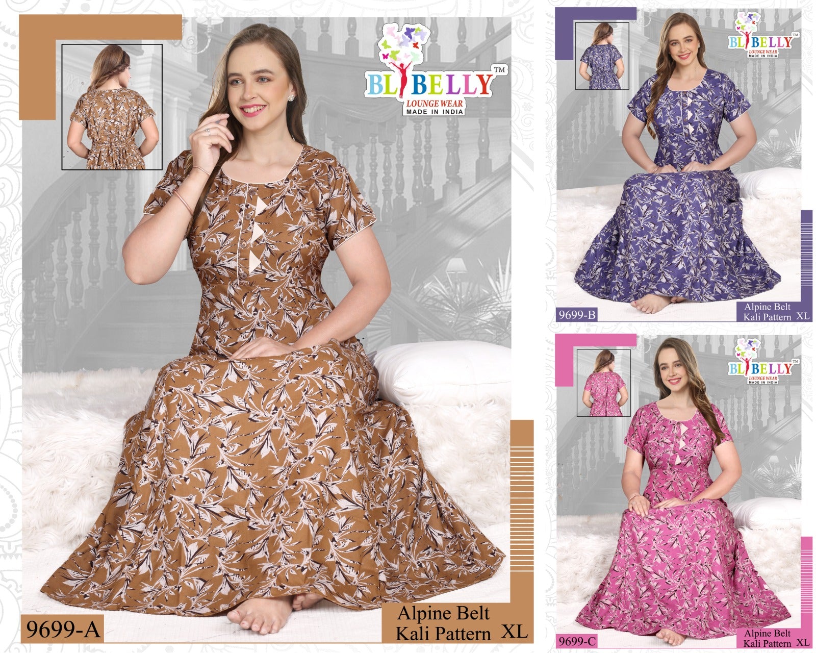 Alpine Belt Belly Night Gowns Exporter