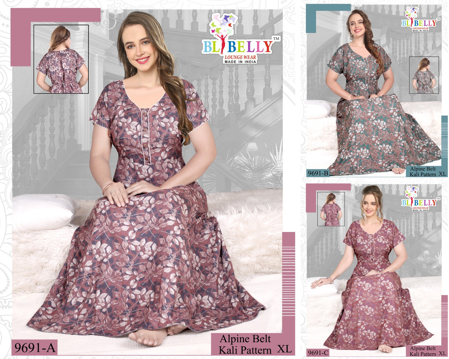 Alpine Belt Belly Night Gowns Exporter