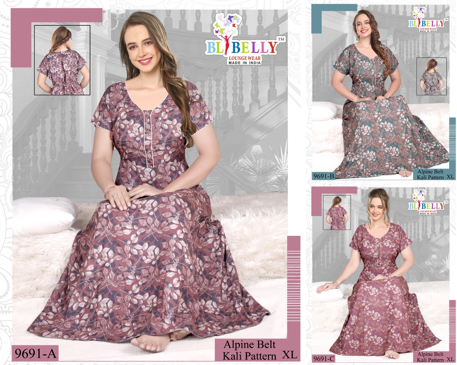 Alpine Belt Belly Night Gowns Exporter