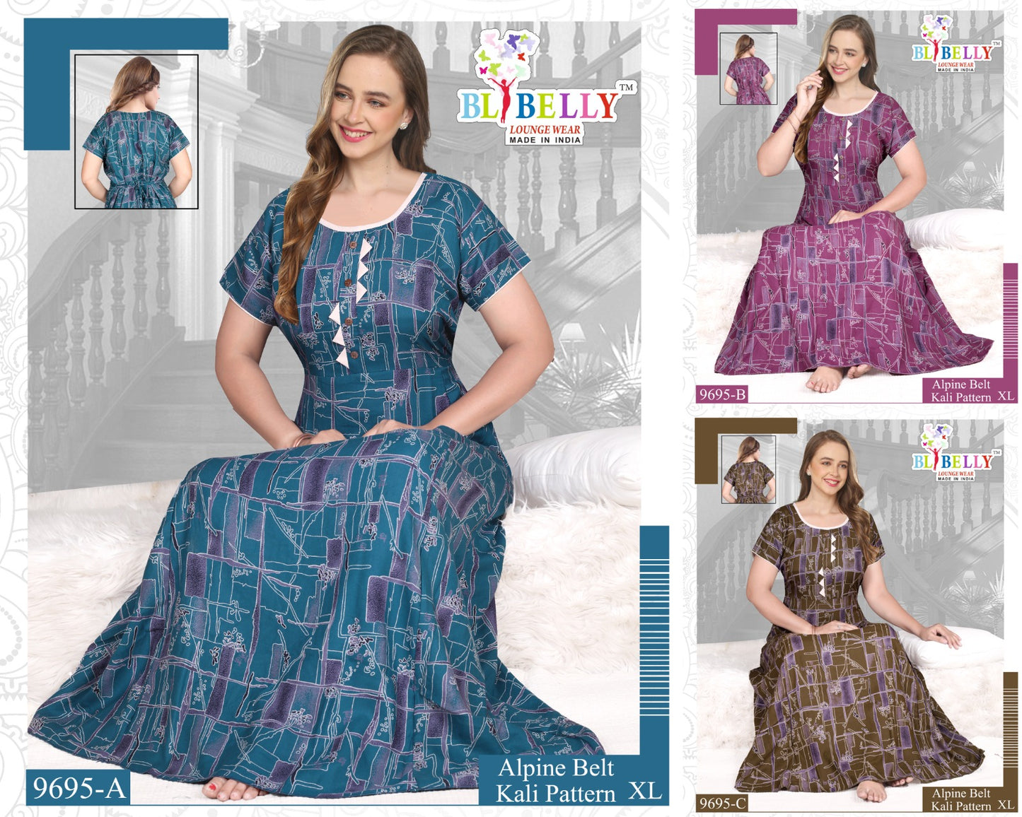 Alpine Belt Belly Night Gowns Exporter