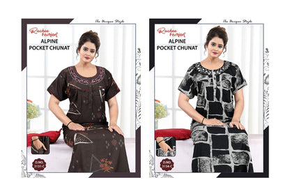 Alpine Chunat 0705 Ruchee Fashion Night Gowns Exporter India