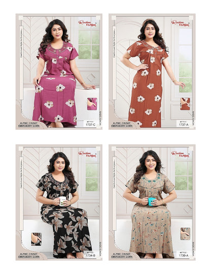 Alpine Chunat 1908 Ruchee Fashion Night Gowns Supplier Ahmedabad