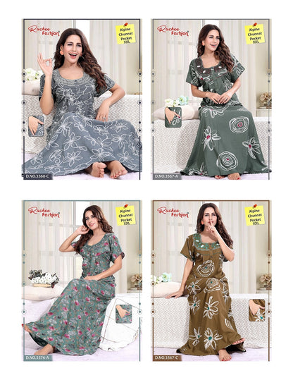 Alpine Chunat 2Xl Ruchee Fashion Night Gowns Wholesaler Gujarat