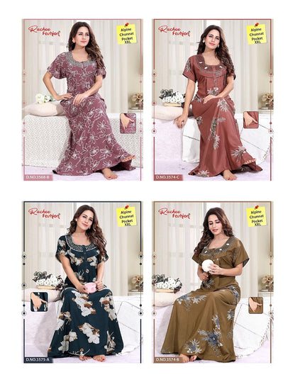 Alpine Chunat 2Xl Ruchee Fashion Night Gowns Wholesaler Gujarat