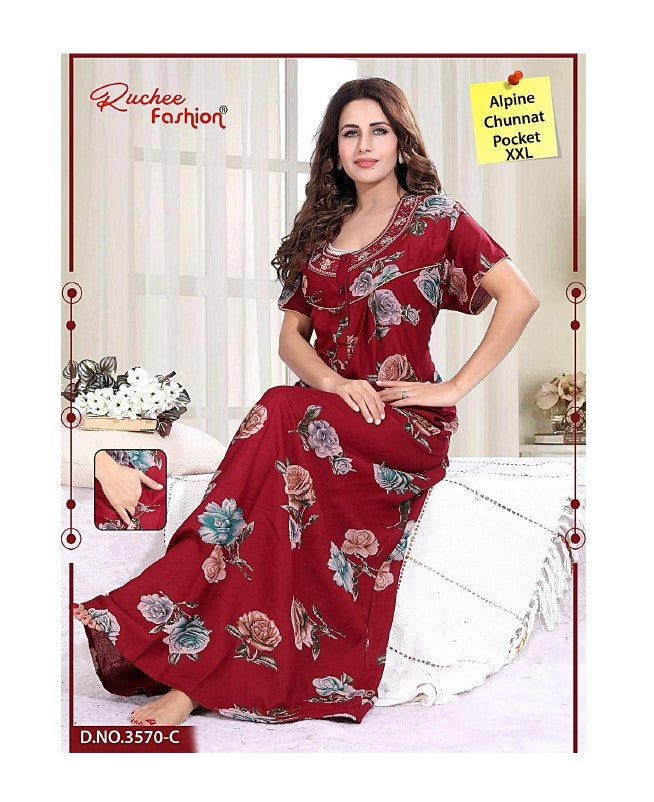Alpine Chunat 2Xl Ruchee Fashion Night Gowns Wholesaler Gujarat