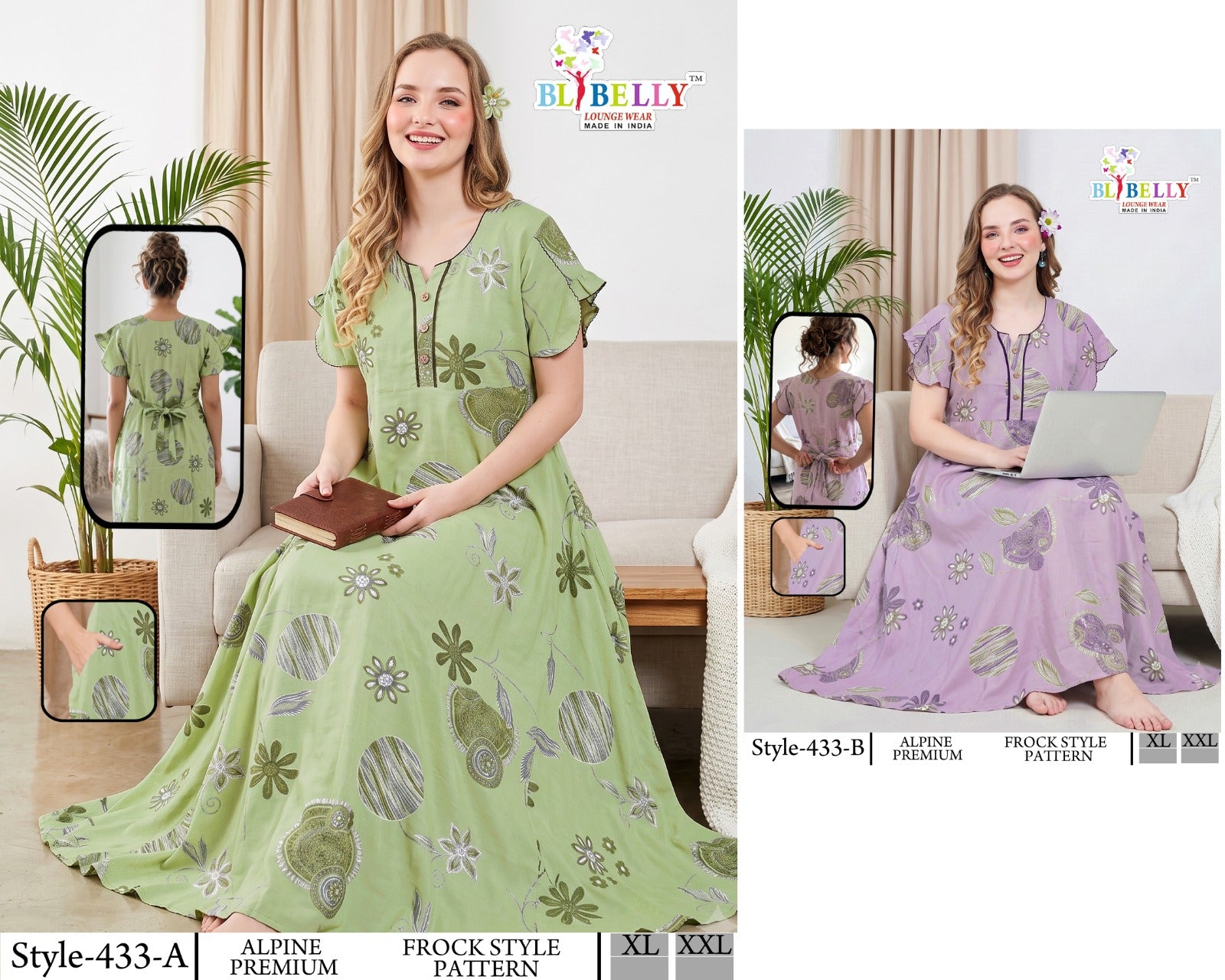 Alpine Frock Belly Night Gowns Supplier Gujarat