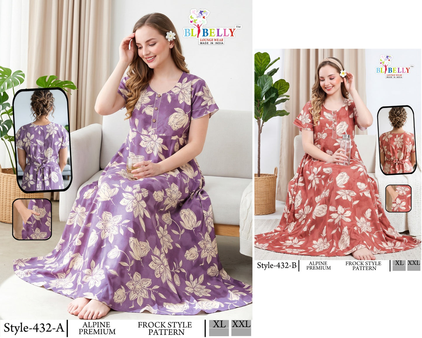 Alpine Frock Belly Night Gowns Supplier Gujarat