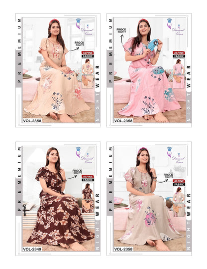 Alpine Frock Diamond Queen Night Gowns Wholesale