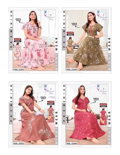 Alpine Frock Diamond Queen Night Gowns Wholesale