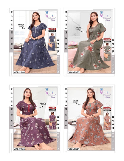 Alpine Frock Diamond Queen Night Gowns Wholesale