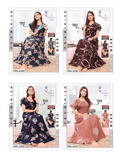 Alpine Frock Diamond Queen Night Gowns Wholesale