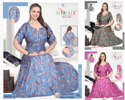 Alpine Frock Sleeve Belly Alpine Night Gowns Exporter India