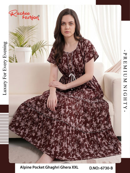 Alpine Ghaghri 0607 Ruchee Fashion Night Gowns Supplier Ahmedabad