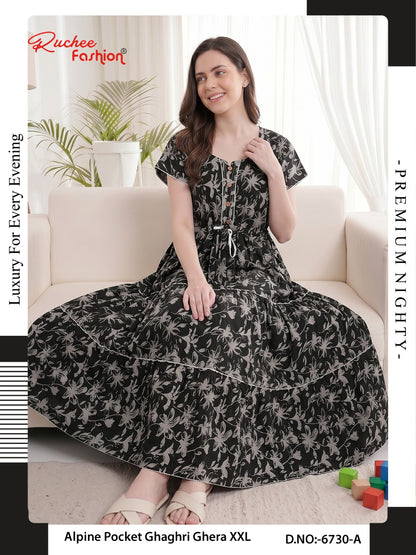 Alpine Ghaghri 0607 Ruchee Fashion Night Gowns Supplier Ahmedabad