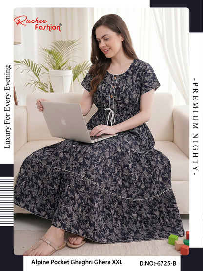 Alpine Ghaghri 0607 Ruchee Fashion Night Gowns Supplier Ahmedabad