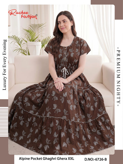 Alpine Ghaghri 0607 Ruchee Fashion Night Gowns Supplier Ahmedabad