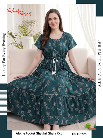 Alpine Ghaghri 0607 Ruchee Fashion Night Gowns Supplier Ahmedabad