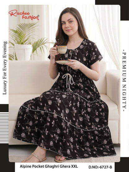 Alpine Ghaghri 0607 Ruchee Fashion Night Gowns Supplier Ahmedabad
