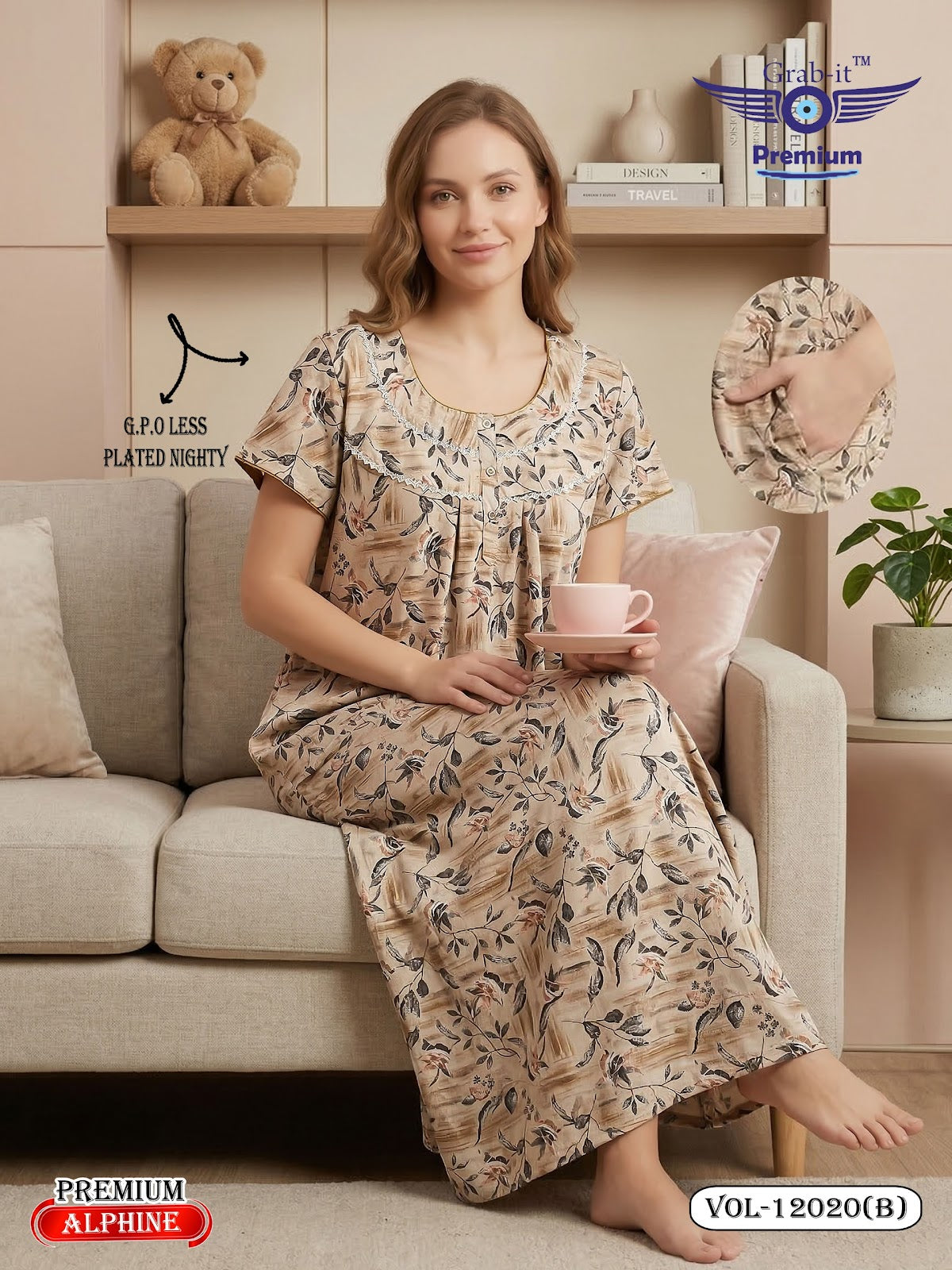 Alpine Gpo 0204 Grab It Night Gowns Manufacturer Gujarat