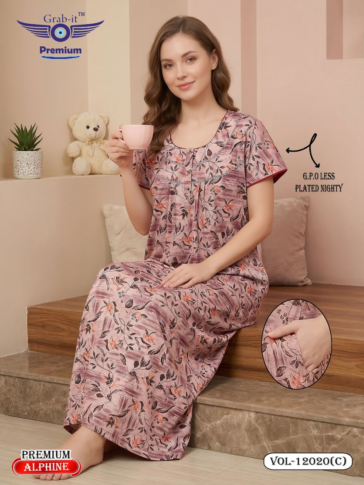 Alpine Gpo 0204 Grab It Night Gowns Manufacturer Gujarat