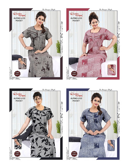 Alpine Gpo 040625 Ruchee Fashion Night Gowns Wholesale Price