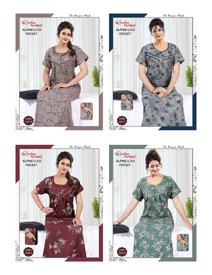 Alpine Gpo 040625 Ruchee Fashion Night Gowns Wholesale Price