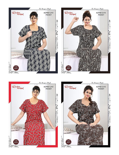 Alpine Gpo 1014 Ruchee Fashion Night Gowns Manufacturer India