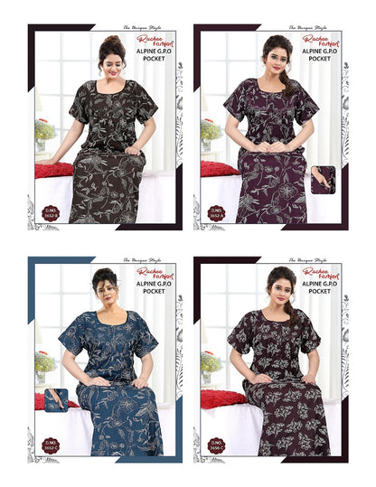 Alpine Gpo 2908 Ruchee Fashion Night Gowns Wholesale Rate