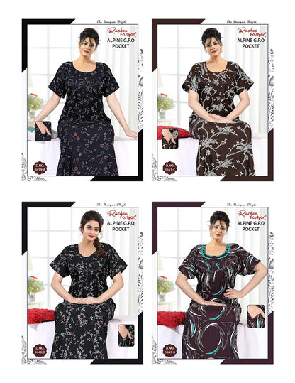 Alpine Gpo 2908 Ruchee Fashion Night Gowns Wholesale Rate