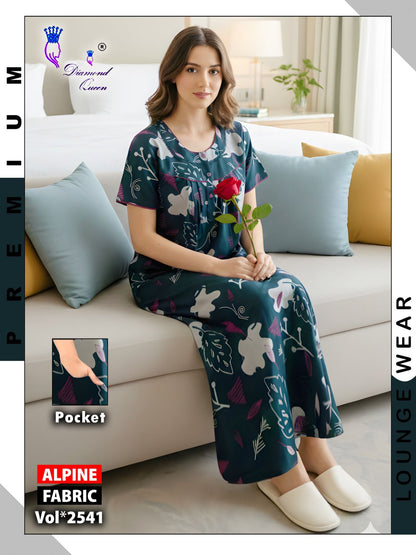 Alpine Gpo Lace Diamond Queen Night Gowns Exporter India