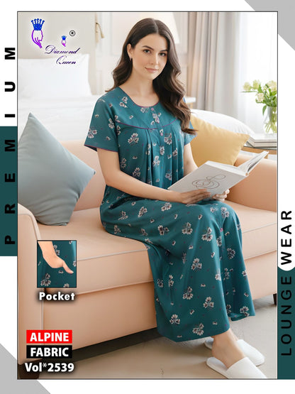 Alpine Gpo Lace Diamond Queen Night Gowns Exporter India