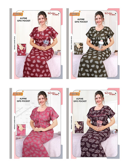 Alpine Gpo Ruchee Fashion Night Gowns Wholesale