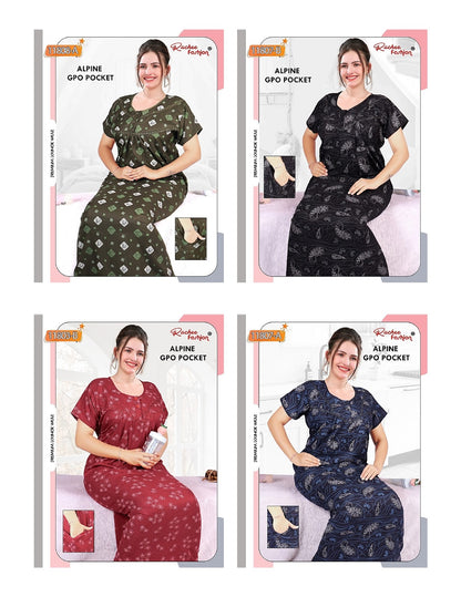 Alpine Gpo Ruchee Fashion Night Gowns Wholesale